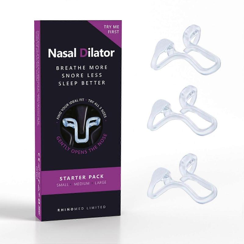Mute Snore Stopper Nasal Dilator - Starter Pack For Snore Reduction Increases Airflow Anti Snoring Devices For Sleep