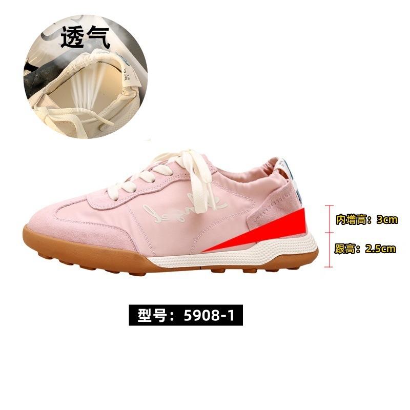 Breathable ballet women's spring and summer new color matching round head lace-up leisure sports