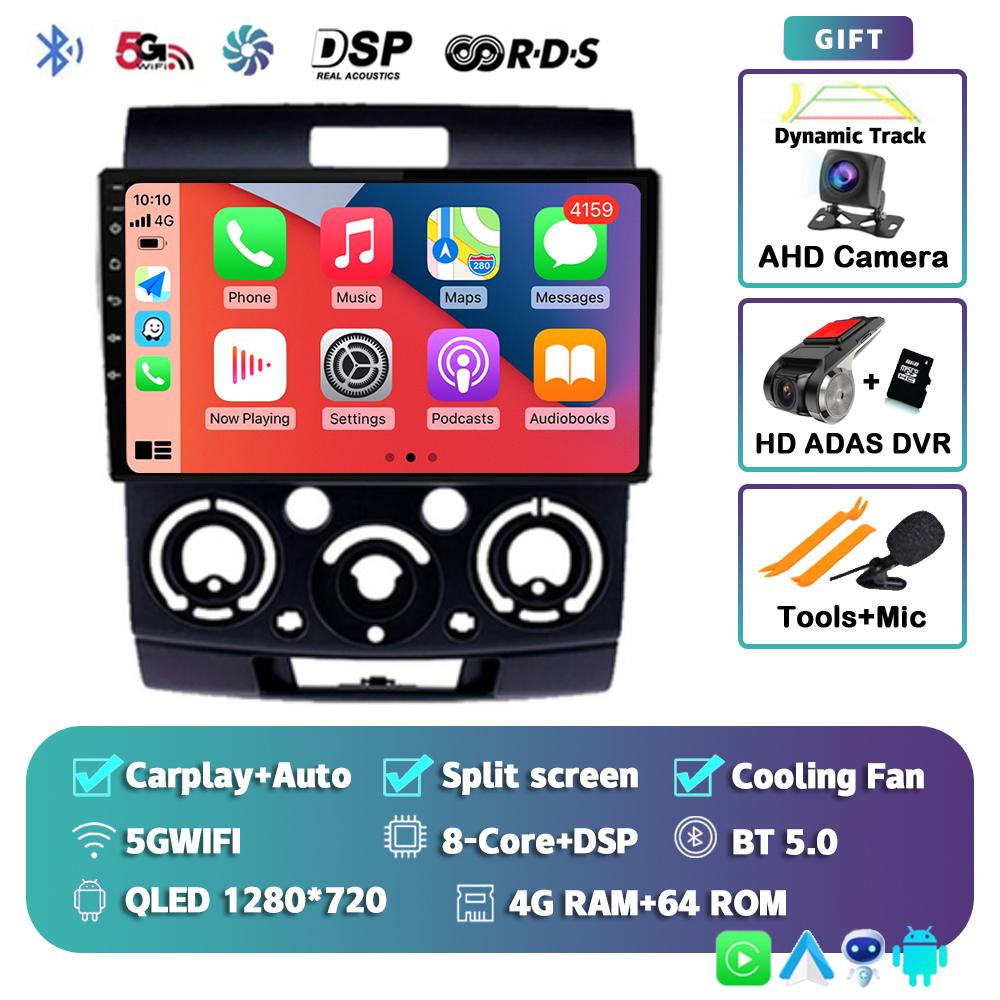 Android 14 Car Radio For Ford Everest Ranger Mazda BT50 BT-50 2006 2007 2008 - 2010 GPS Multimedia Video Player Head Unit Stereo