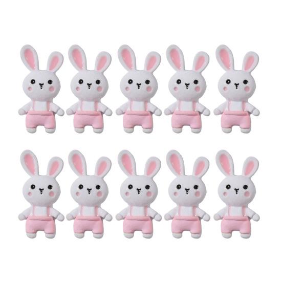 10Pcs Nail Ornaments Removable DIY Metal Eco-friendly Lovely Bunny Decoration Manicure Design for Salon