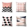 Polyester Pillow Case Automobile Decoration Home Printed Pillow Case Automobile Sofa Simple Waist Cushion Cover