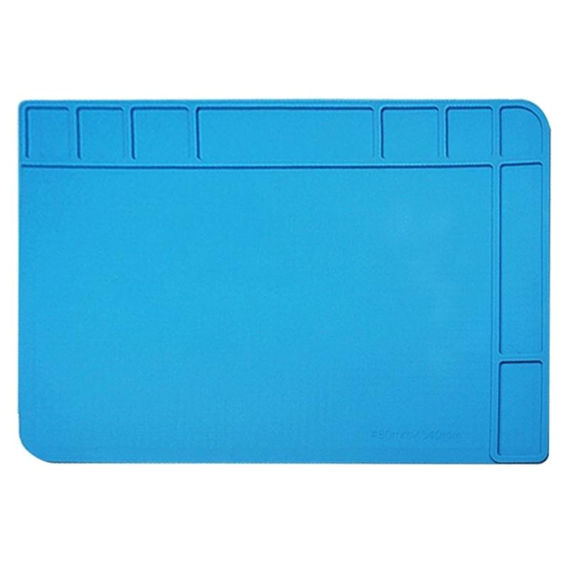 Hitzebeständige 500℃ Silikon-Lötmatte, Große Antistatische Magnetische Elektronikreparatur-Arbeitsmatte Lötstation