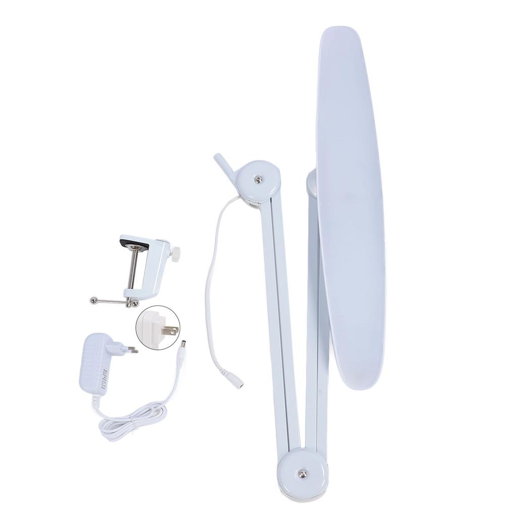 LED Task Lamp with Clamp 24W Super Bright 117 Pcs SMD LED 4 Level Brightness Dimmable Eye Caring Des