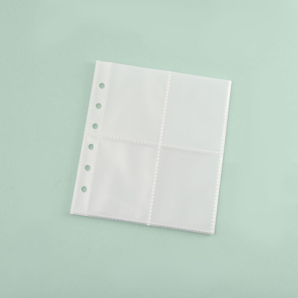 A5 A6 A7 A8 White Binder Po Card Collection Book Postcard Organizer Diary Notebook School Stationery