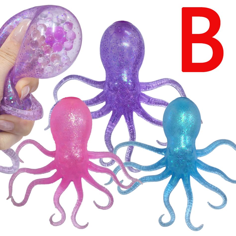 14cm Squishy Oktopus Ozean Knetspielzeug Fidget Simulation Stressabbau Langsamer Rückprall Kann gedehnt werden Sensorische Dekompression Geschenk