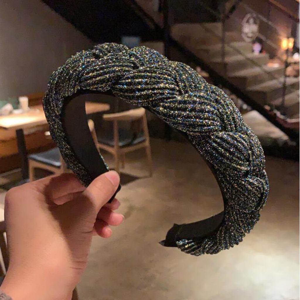 PROLY New Fashion Women Headband Pleated Twist Braid Hairband For Adult Handmade Vintage Headwear Hair Accessories
