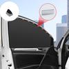 Front Row Car Side Privacy Cover with Magnetic Edge Design, Two-Piece Mesh Curtain for Daily Road Use and Parking