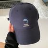 New Cute Embroidered Dolphin Baseball Cap Women's Spring and Summer Versatile Face Small Sunshade Sun Protection Cap Tide