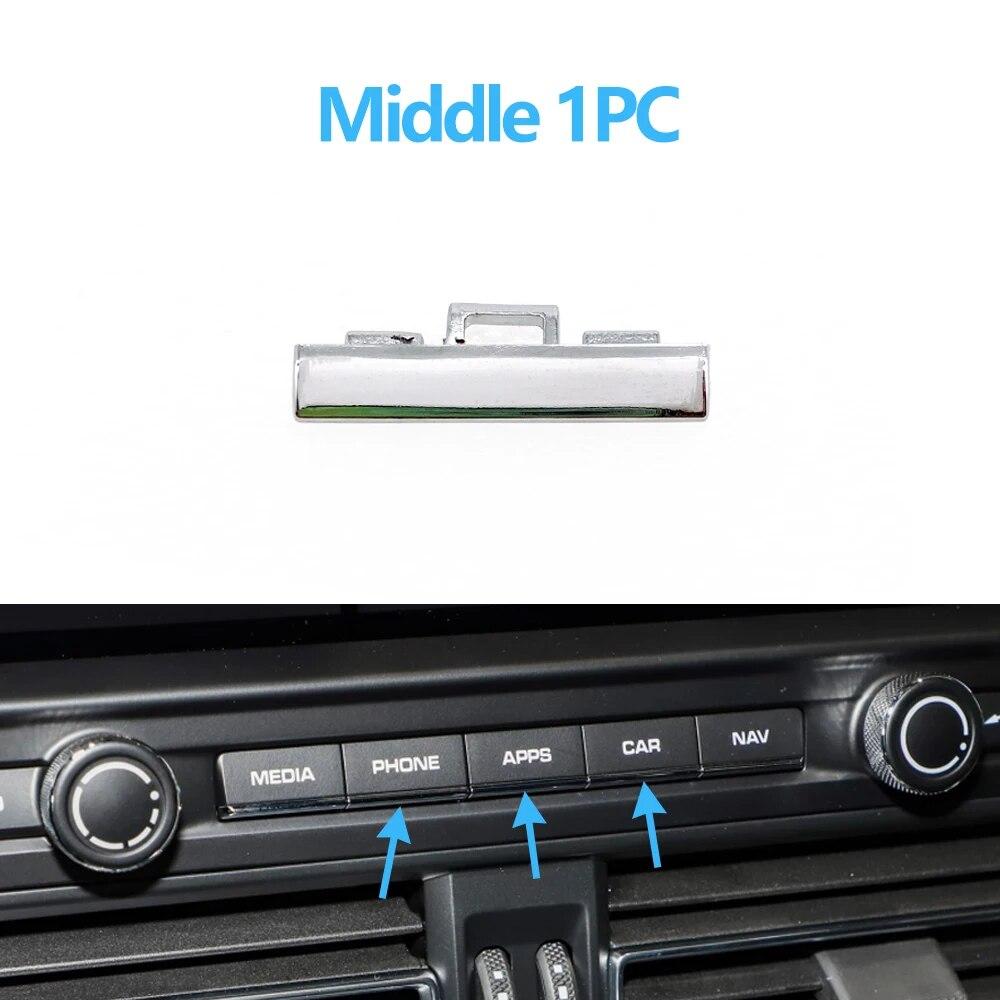 Ecran de afișare din față a mașinii, buton cromat, comutator de finisare, bandă de înlocuire pentru Porsche Macan 95B 2018- 95B919597