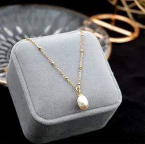 

Stainless Steel Vintage Textured Delicate Necklace