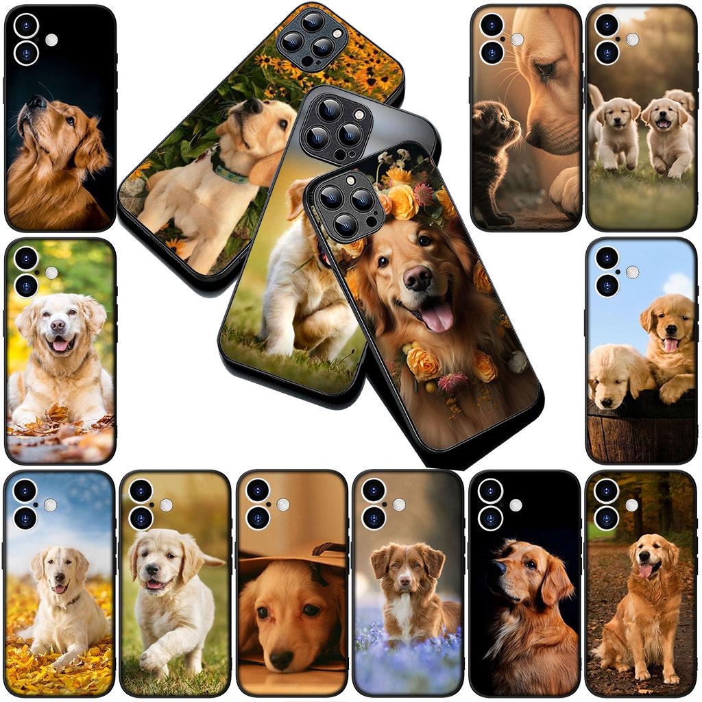 Golden Retriever Dog Phone Cover Soft Case for Samsung Galaxy S25 S24 S23 FE Ultra Plus S7 Edge S25+ S23+ A56 5G Casing