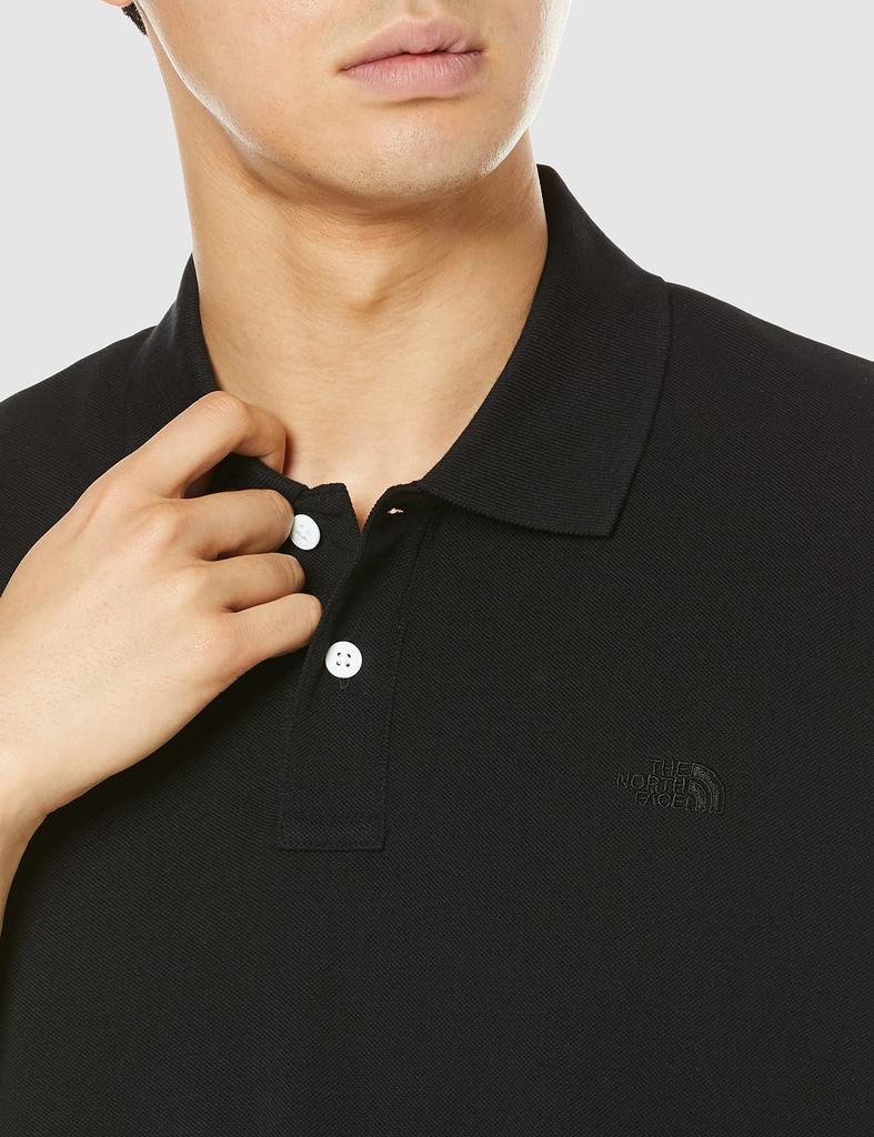 North Polo Shirt Short Sleeve Anypart Polo Black L [The Face] Men's Quick-Drying Odor-Resistant