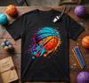 Basketball Splash Shirt: Colorful Baller Player Tee