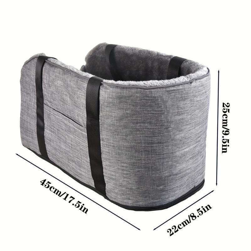 

1pcs linen Fabric Pet Car Seat Mat Portable Cat Dog Bed for Cars Anti-Slip Durable Travel Accessories Pet carry supplies 45x25x22cm серый