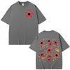 Unisex cartoon carnivorous plant print Tshirt casual street style fashion Tshirt