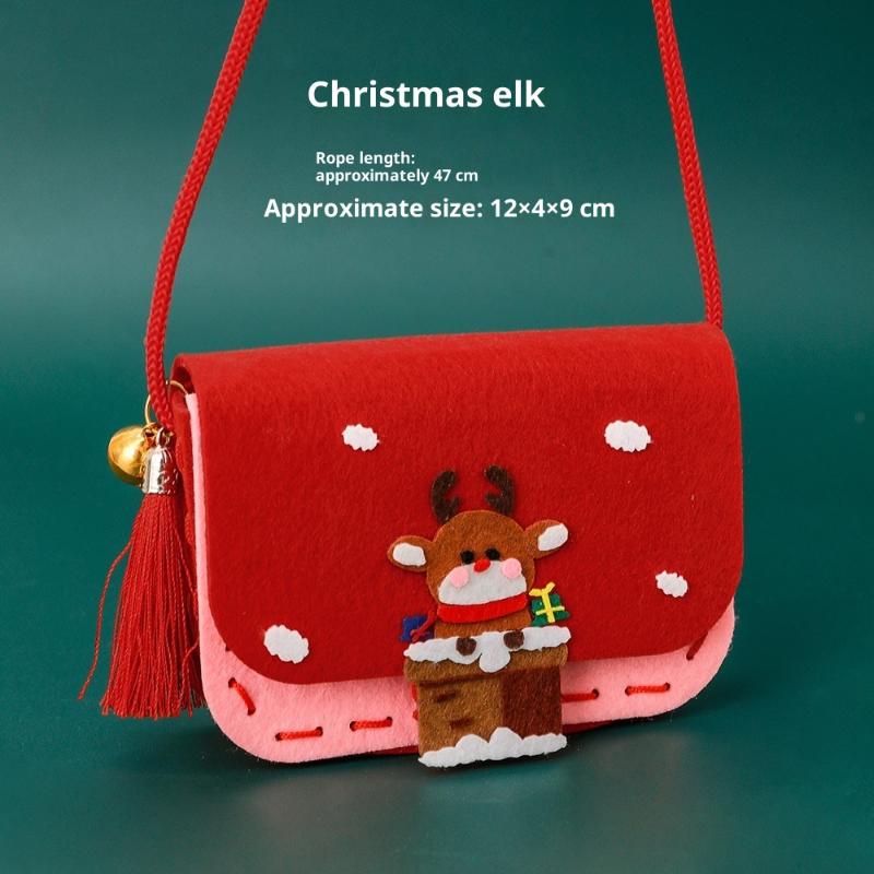 

Милі Різдвяні Набори Матеріалів для DIY Взаємодія Батьків та Дітей Креативний Набір Сумок через Плече Практичні Різдвяні Прикраси Подарунки на Рік