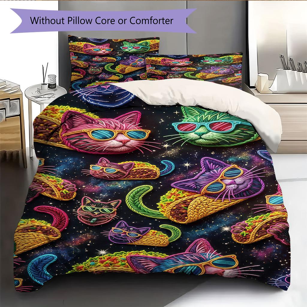 Neutral Comfort Bedding Quilt Set Quilt Cover Pillowcase Home Decoration Birthday Gift (1 * duvet cover + 2 * pillowcase, without core)