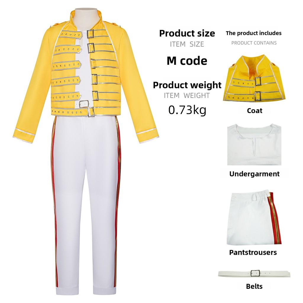 Freddie Mercury Cosplay Costume Set For