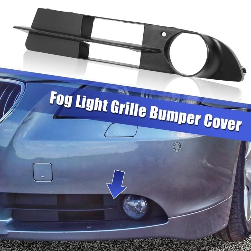 Replacement Fog Lights Trim Cover 51117049243 51117049244 Car Fog Lamps Frame Cover for E60 E61 535i Auto Accessories