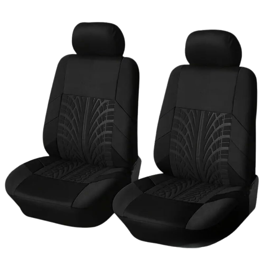 ideamall Car Seat Universal Fit for Kei and Standard Includes Headrest Set of 2 Front Seats Covers, Cars, Covers, (Black)