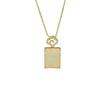 Square Safety Buckle Necklace Design Retro Ethnic Style Qixi Festival Send Friends Network