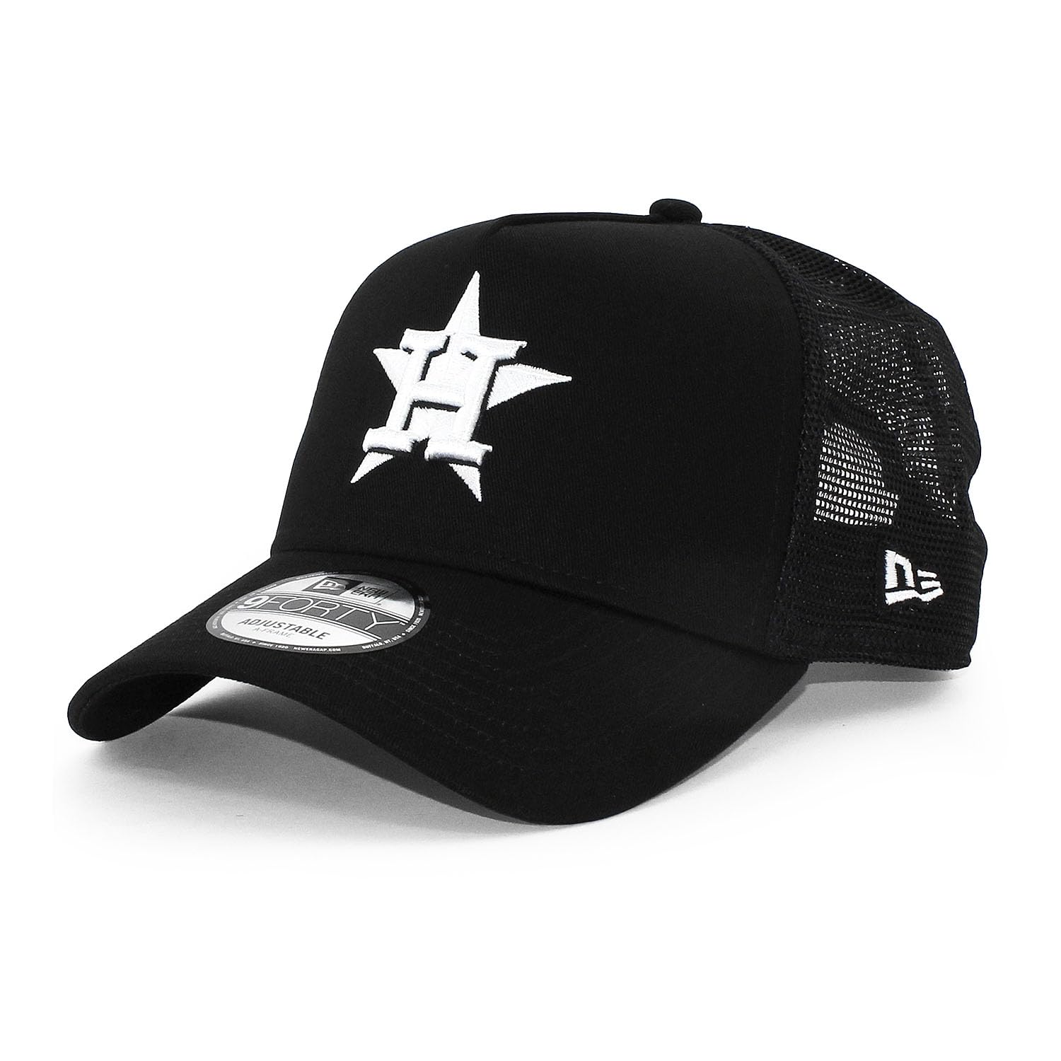 

New Era 9FORTY Houston Astros MLB TRUCKER MESH CAP Черная Кепка HOUSTON ASTROS 940AF Кепка-тракер A-FRAME [Б/у] чёрный