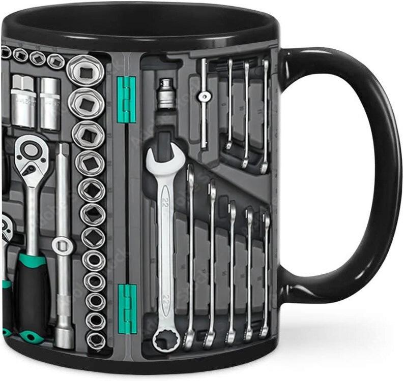 New Tools Foreign Trade Mechanic Tool Box Ceramic Coffee Mark Cup Mechanic Set