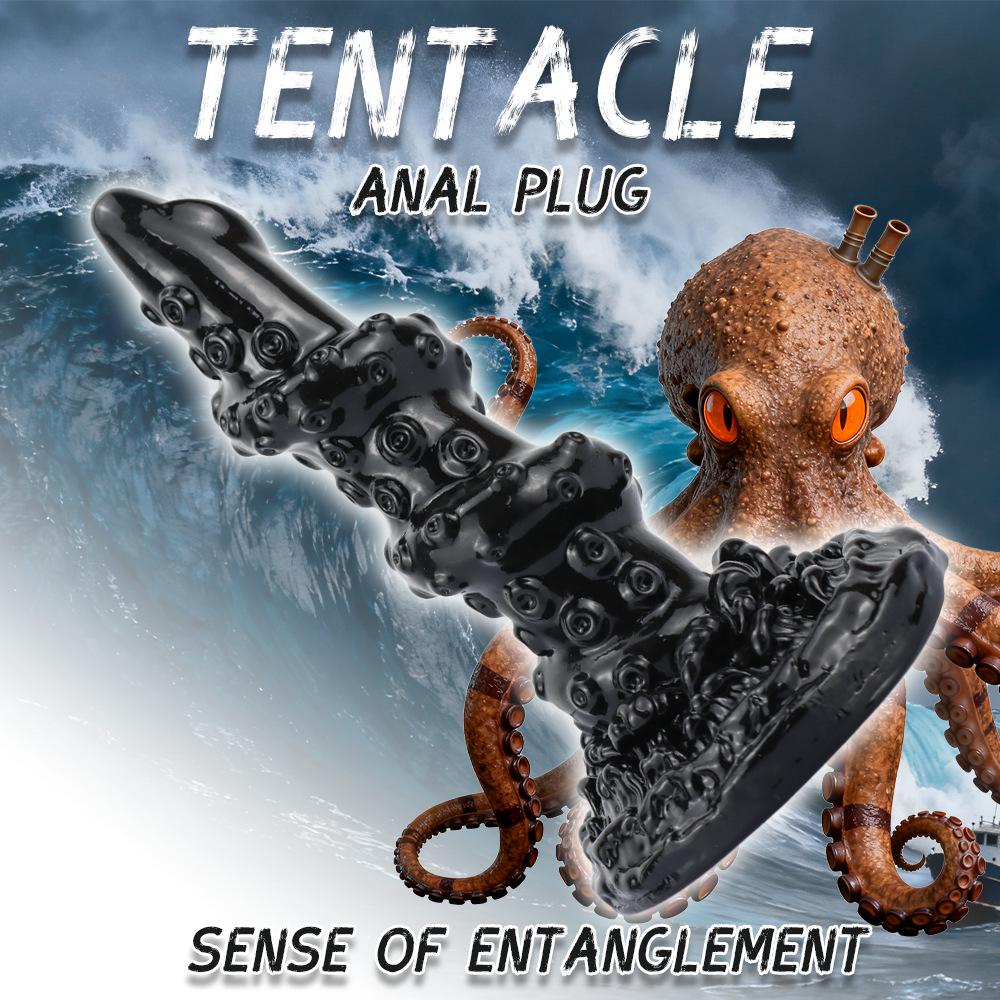 Alien Octopus Soft Tail Anal Dilator Plug - Unisex Adult Sex Toy