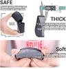 PRUNUS Short Bike Handlebar Rubber Ergonomic Bicycle Handlebar Grips for MTB Mountain BMX Grips, Anti-Slip