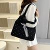 Lightweight Polka Dot Tote Bag New Design Women's Handbags Trendy Bow Lace Shoulder Bag  Girls