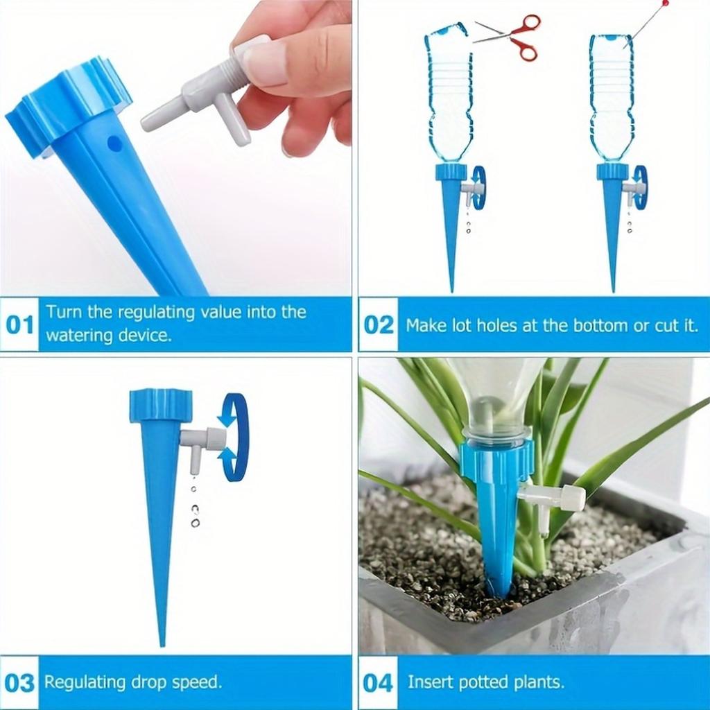 10pcs Automatic Drip Irrigation System Featuring A Timer Controller