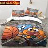Cartoon The Amazing World Bedding Set Printed single Comforter Quilt Bed Cover Duvet Cover Pillow Case 3 Pieces Kids Adult Size