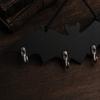 Halloween Wooden Bat Wall Hook Retro Creative Space-Saving Organizer Hanger Rack Convenient Lightweight Gothic Key Rack