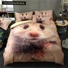 Hamster Duvet Cover King Queen Size Family Pet Guinea Pig Bedding Set for Kids Boys Girls Lovely Mini Animal 2/3pcs Quilt Cover