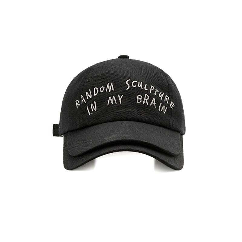 Korean Version Of The Popular Double-Eave Soft Top Letter Hat
