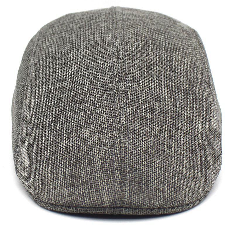 Solid Color Breathable Unisex Short Brim Beret Spring Summer Unisex Dad Hat Peaked Cap
