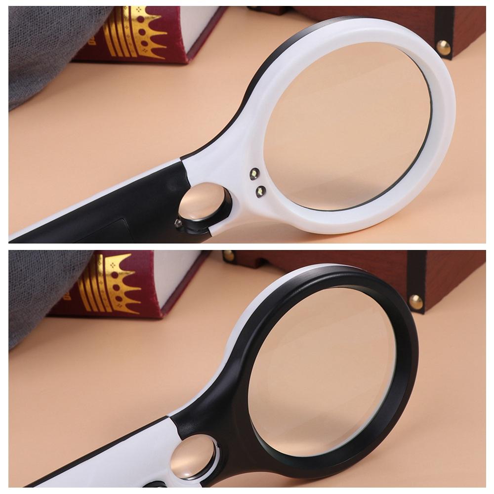 LED Light Magnifying Glass Lens Handheld  Magnifier Mini   Stamps