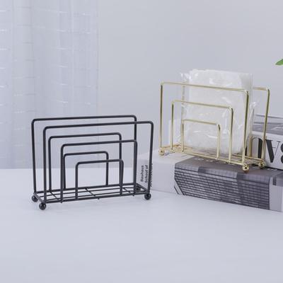 Iron Art Vertical Napkin Holder for Café, Hotel, or Home - Simple Metal Design