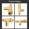 1/4in SAE Interface Quick Connector 3-way Transfer Interface Brass