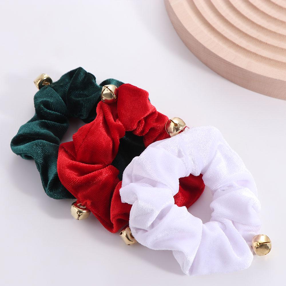 New Year Christmas Hair Rope Velvet Plush Women Hair Ring  Hair Accessories