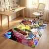Personalized Crystal Velvet Carpet,Chainsaw Man Custom Printed Name, Plush Area Rug For Home Indoor Decor