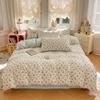 2025 New Spring and Summer Quilt Cover Three-piece Skin-friendly Grinding 13070 High-count Cotton Four-piece Bedding