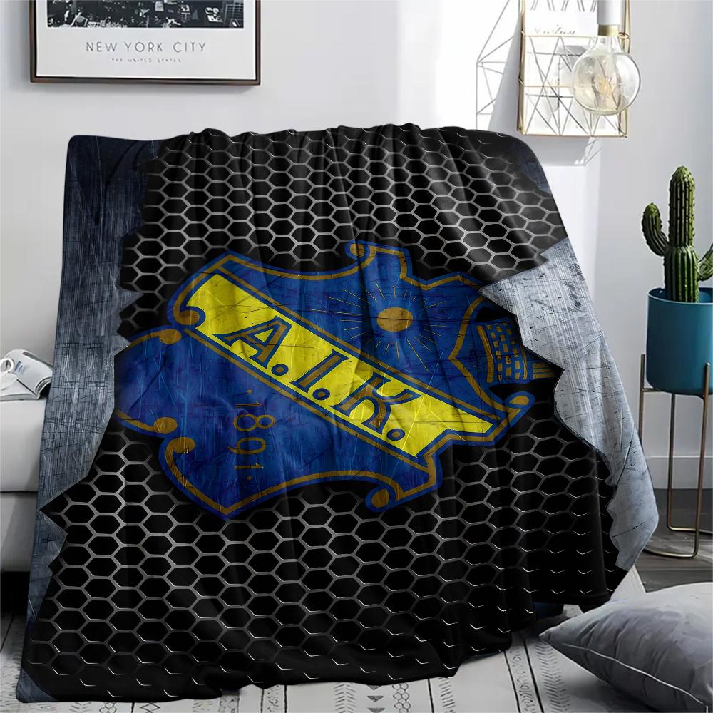 FootBall Club LOGO Print Flannel Blanket,High quality Comfortable for All Seasons,Home Decor,Warmth and Comfort,Perfect for Christmas Gifts