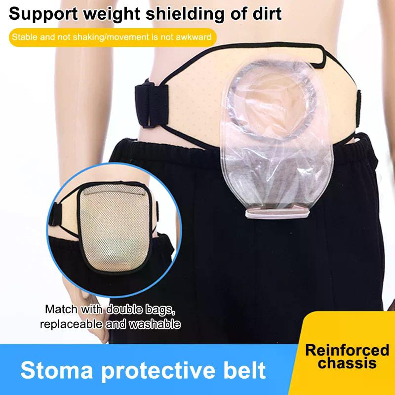 Ostomy Support Belt Pouch Cover Oxford Mesh Cloth Soft High Flexibility Breathable Ostomy Bag Cover For Men Women
