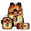 15 Inch One Piece 3-in-1 Backpack Set Unisex for Boys and Girls Age 6-10, Light Weight School Kit with Lunch Bag & Pencil Case