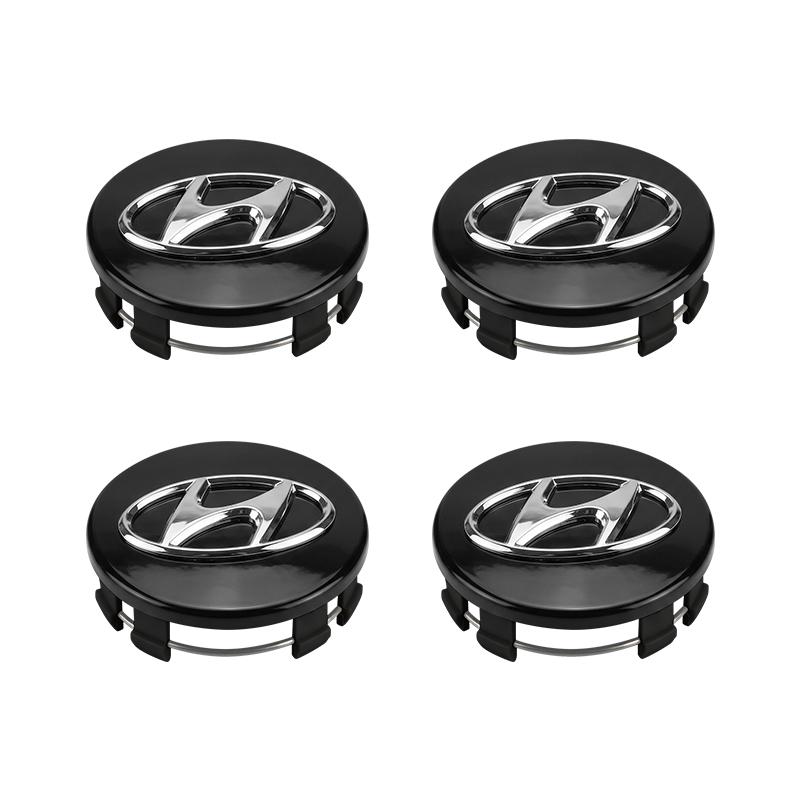 

4Pcs 60MM Car Emblem Wheel Center Hub Cap Covers Auto Rim Cover For Hyundai Mistra Lafesta Elantra Accent IX35 I20 I30 Azera Sonata чёрный