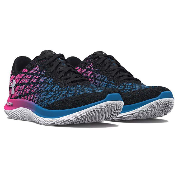 Under Armour Flow Velociti Wind 2 Comfortable Fabric Low-Top Casual Running Shoes Women Sneaker Black Pink 3025662-004