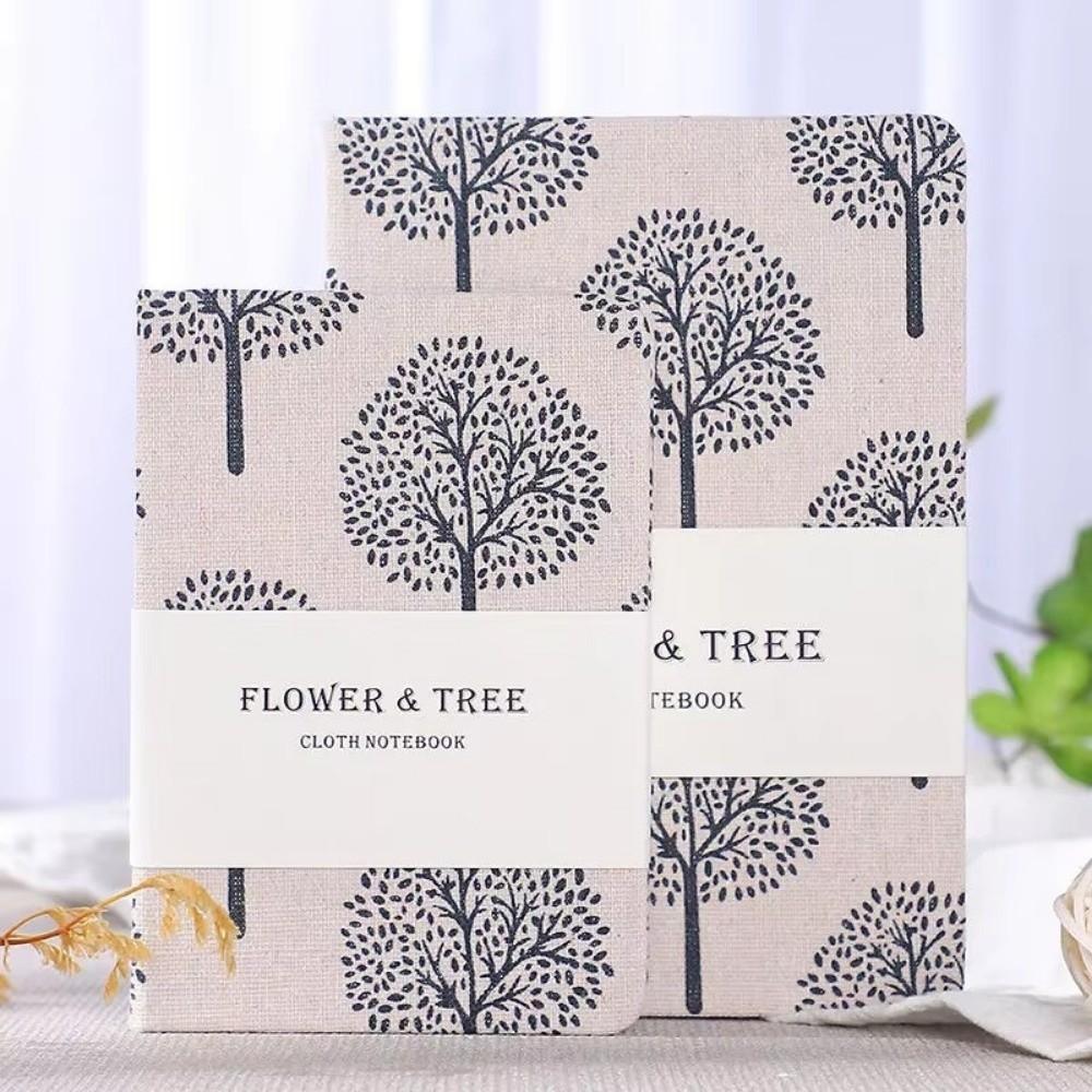Cloth-covered Flowers Notebook Super-thick Printing Notepad 2026 Hand Account Book  Office Supplies