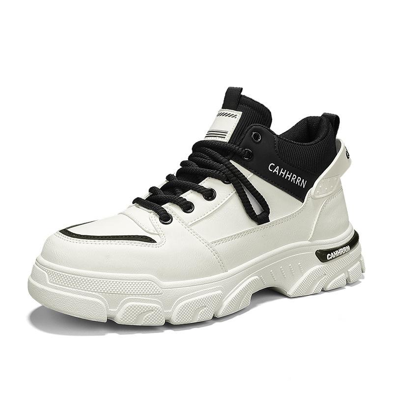 Men's Shoes Autumn 2024 New Men's Martin Boots Trendy Versatile Tooling Shoes Non-slip and Wear-resistant Platform Sports Board Shoes