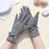 Gloves Winter Women Spring Autumn Modal Thin Fleece Cotton Stretch Cycling Windproof Warm Cold Proof